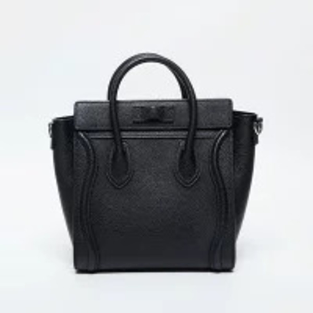 Celine Luggage Leather Handbag Black - Picture 3 of 13